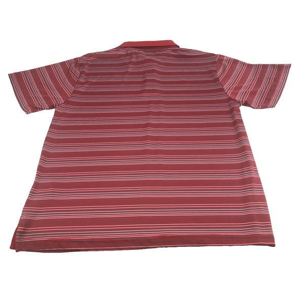 MLB St. Louis Cardinals Men's Polo Shirt Short Sleeve Medium Striped 74243 Red - Picture 11 of 16